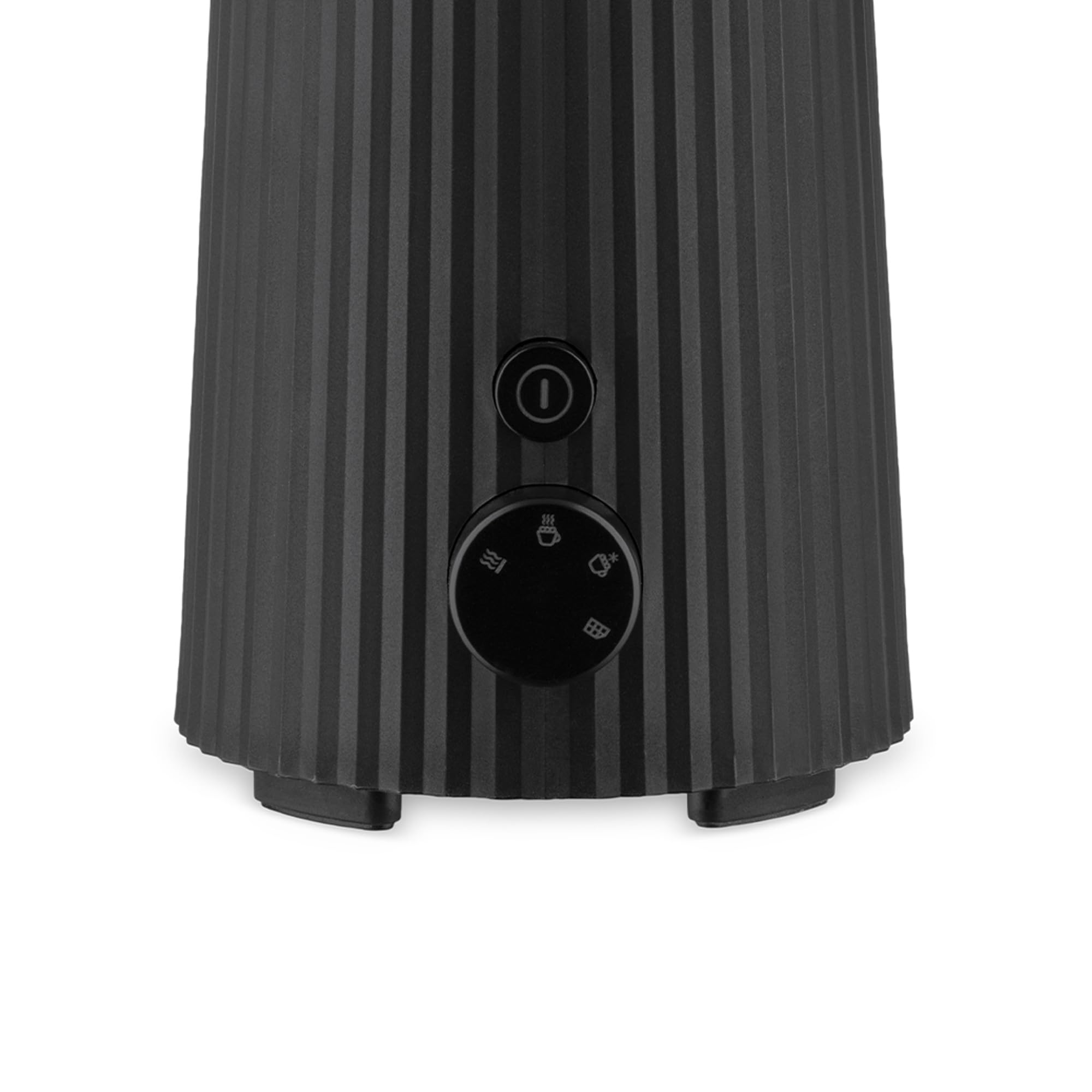 Alessi Plissé MDL13 B - Cappuccinatore Multifunzione ad Induzione, in Resina Termoplastica con Bricco in Acciaio Inossidabile, Spina Europea, 600 W, 35 cl, Nero