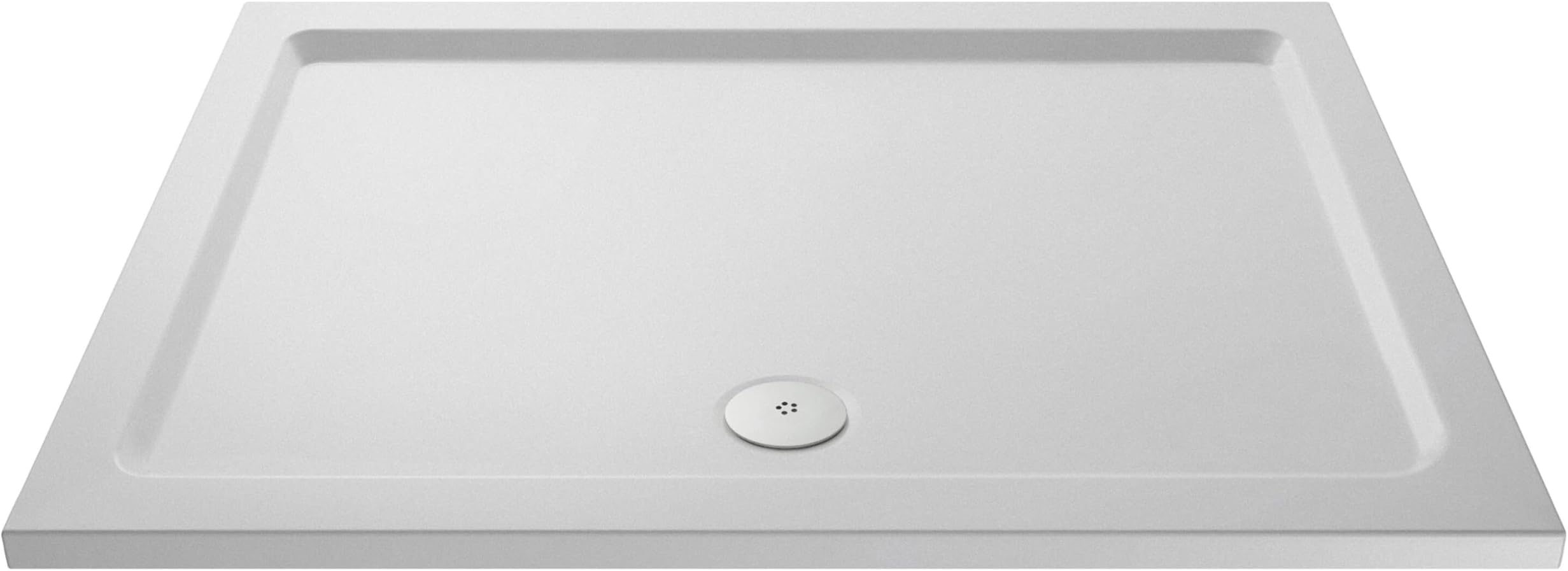 Balterley 1500 x 700 mm Rectangular Shower Tray, Slimline Slip Resistant Shower Trays, Durable Stone Resin Base Trays for Bathroom Enclosure, Lightweight Rectangular Tray for Wetroom Showers (White)