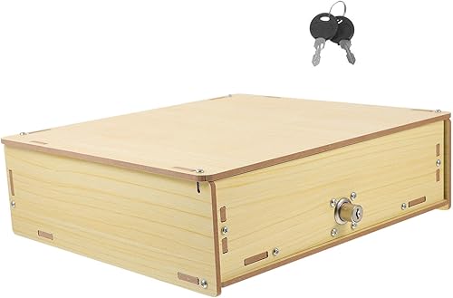 Miniatura 10 de VILLCASE Cajón de efectivo al por menor Cajón de caja registradora manual Push Open para sistema de punto de venta Cajón de efectivo con bandeja