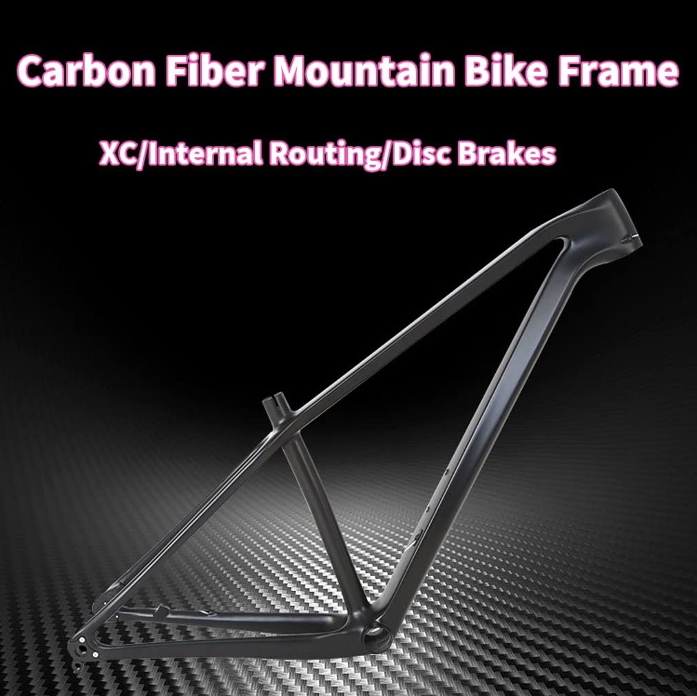 HIMALO Carbon Fiber Bike Frame 27.5er 29er Hardtail Mountain Bike Frame 15''/17''/19'' Disc Brake Frame Thru Axle 12 * 142/148mm XC AM Internal Routing(19'')