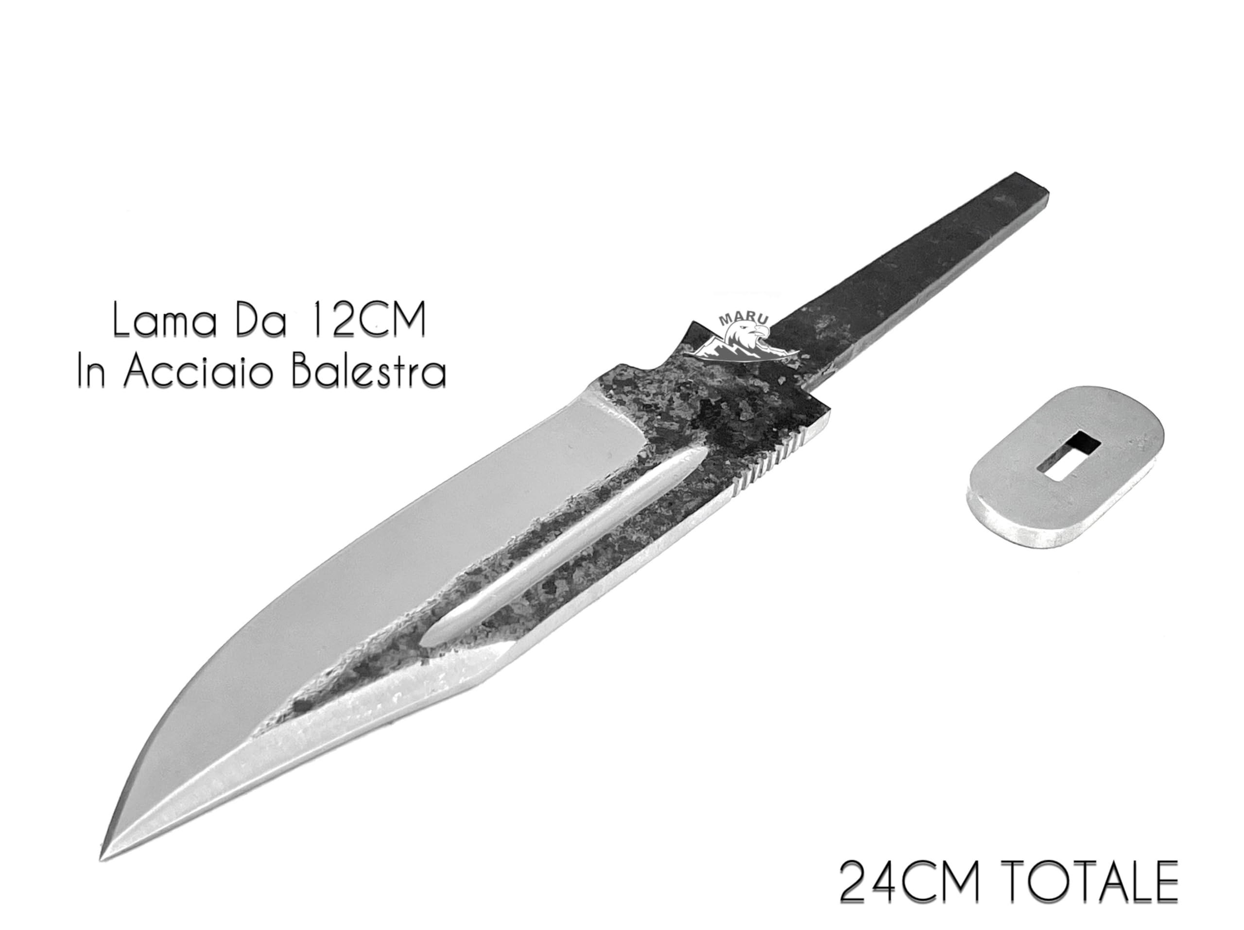 Lama Acciaio Balestra Blank Blade per Coltello Fai da Te- Grezzo LamaFissa