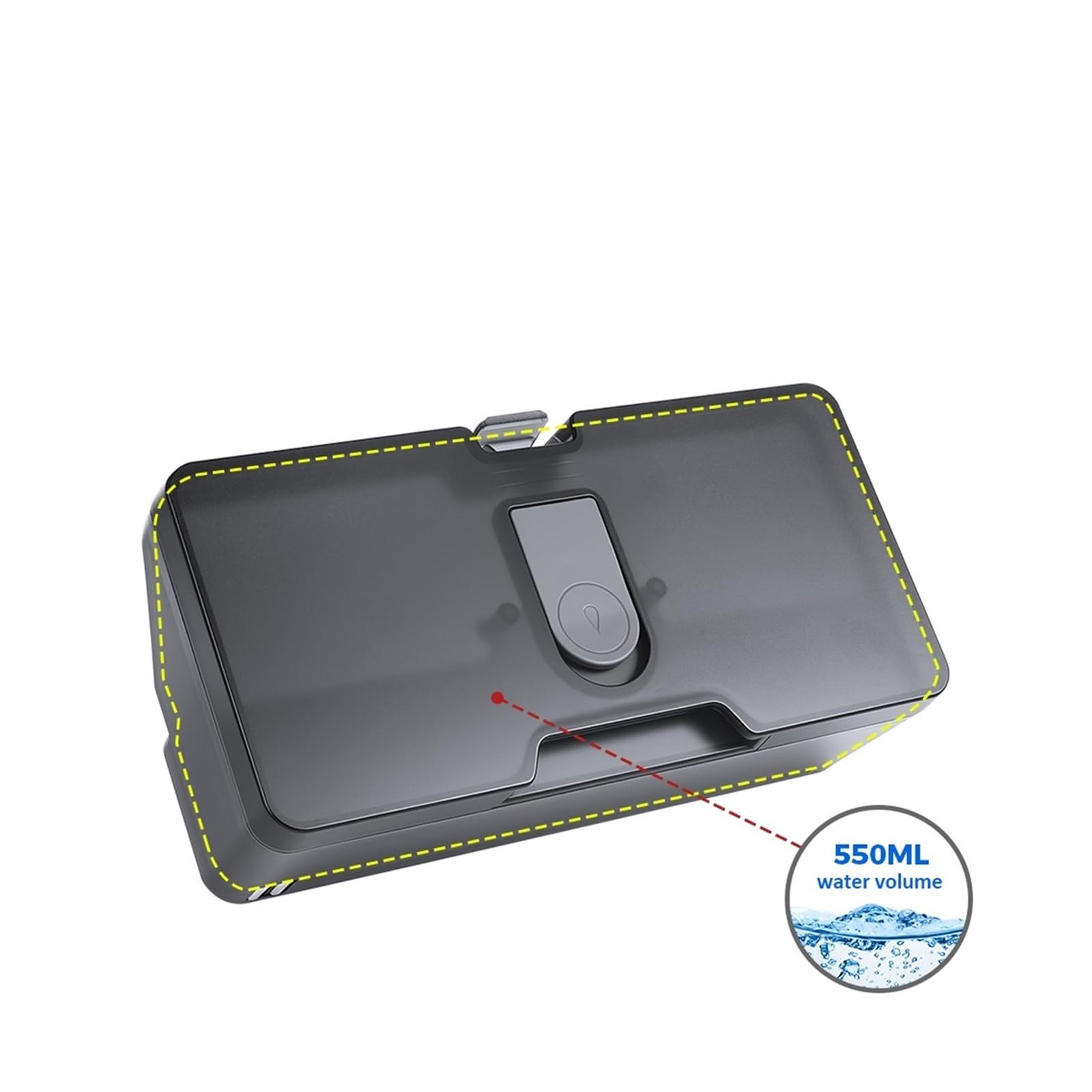 Caja De Polvo De Tanque De Agua 2 En 1, Compatible con MIJIA, Mop Pro 3C STYJ02YM B106CN, Compatible con VIOMI,V2 V2 Pro V3, Piezas De Aspiradora(2 in 1 Water Tank)