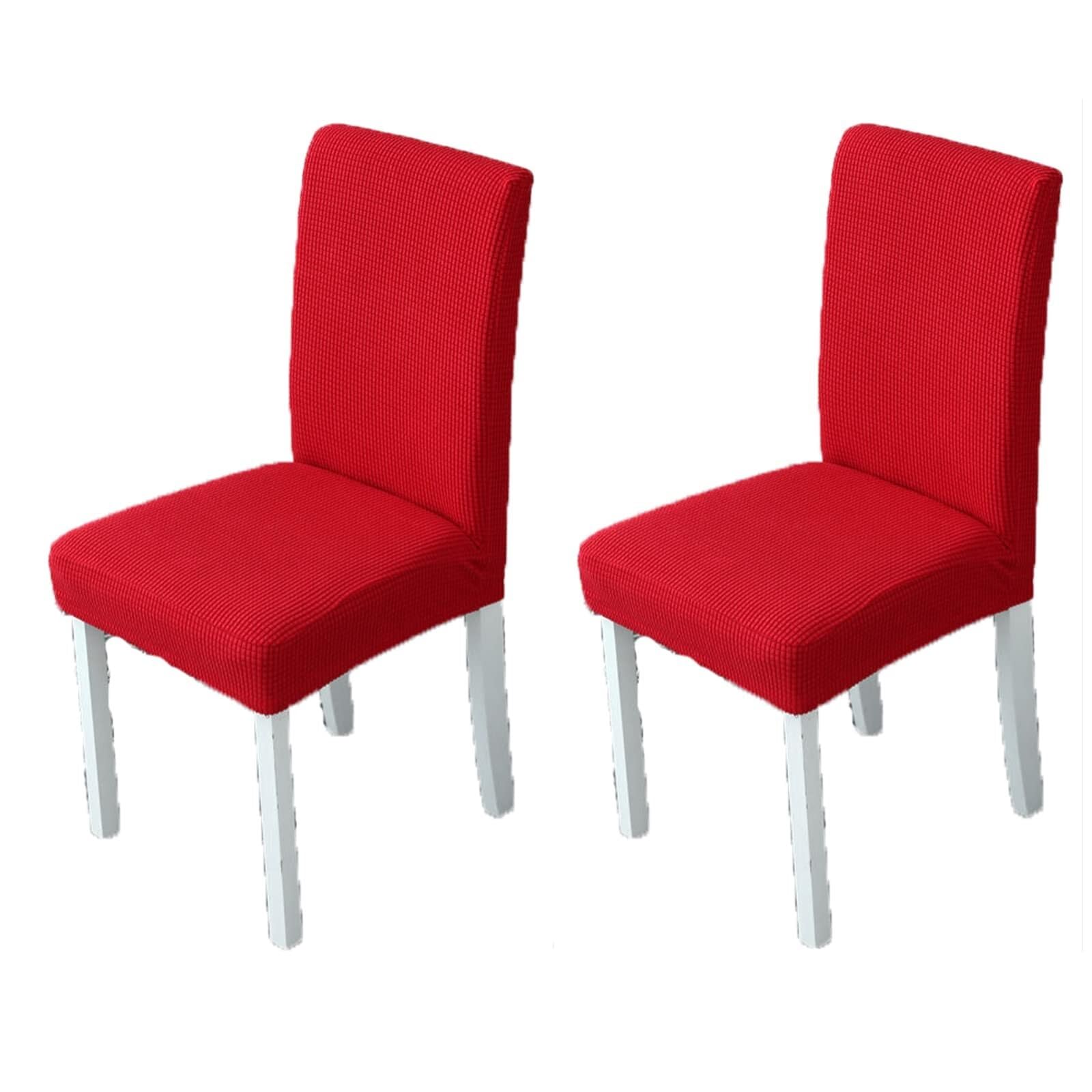 NMVAWIPT Elastic Spandex Chair Covers, Jacquard Slipcovers Stretch Removable Washable Protecter For Bar Hotel Wedding(13#,2pcs)