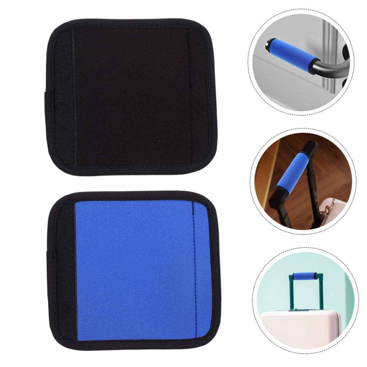 10piezas Funda De Manija De Equipaje De Neopreno Protección Cómoda para Mano Accesorios De Viaje para Maletas y Mochilas