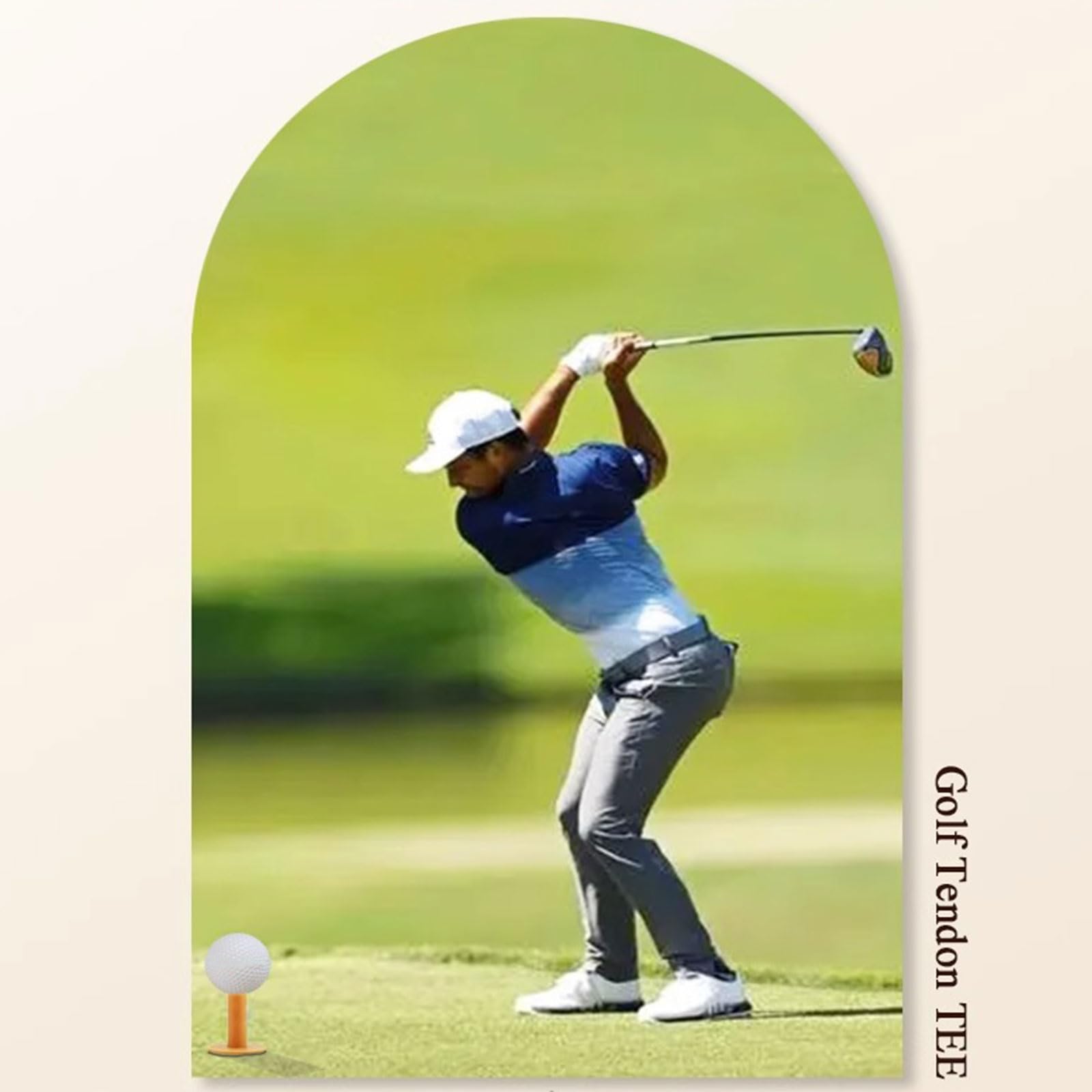Support de tees de golf pour tapis d'entraînement 35 mm, 42 mm, 54 mm, 60 mm, 65 mm, 70 mm, 80 mm - Support de tees d'entraînement de golf en caoutchouc
