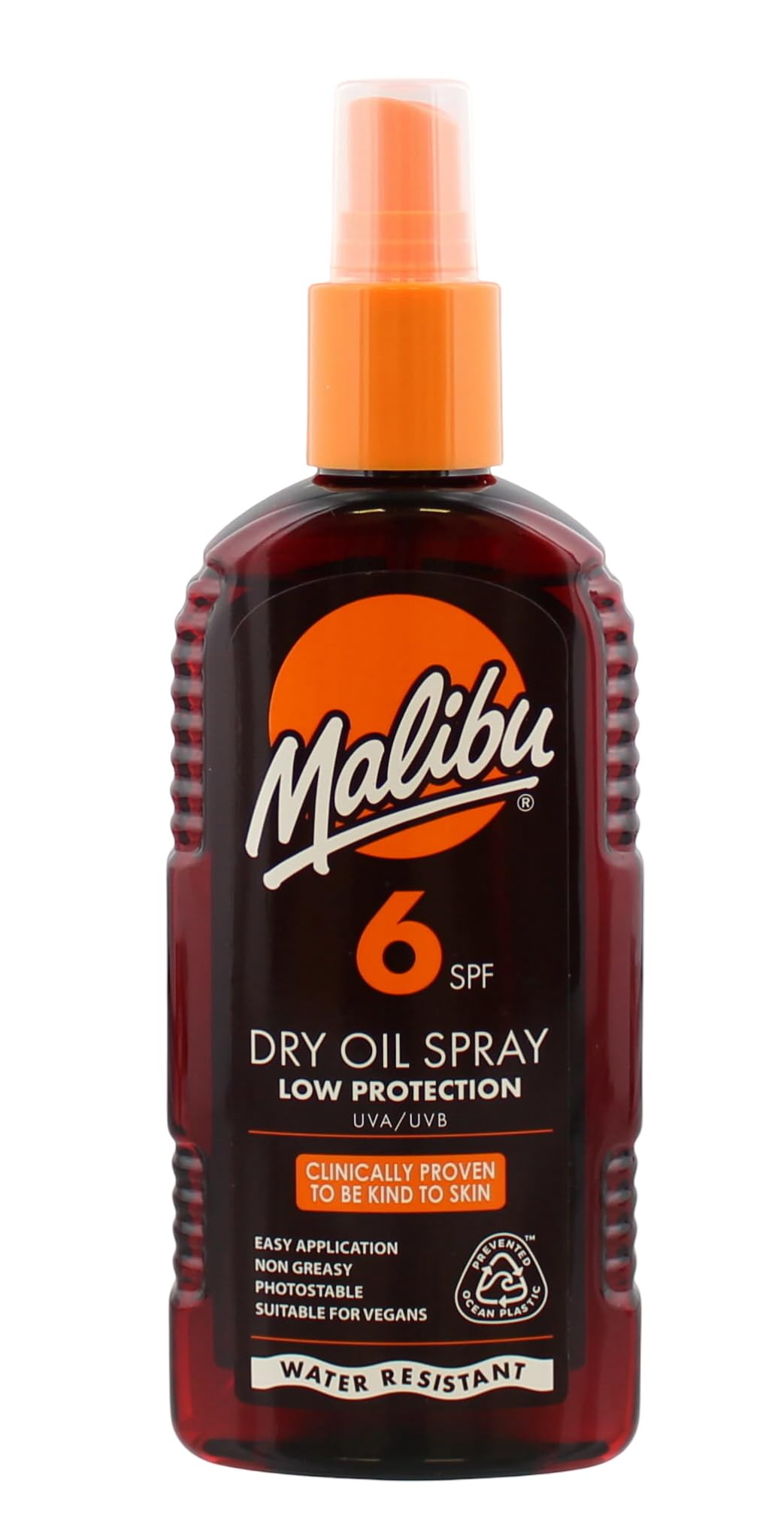 2 X Malibu Dry Tanning Oil Spray SPF6 200ml | Sun Protection & Tanning Oil