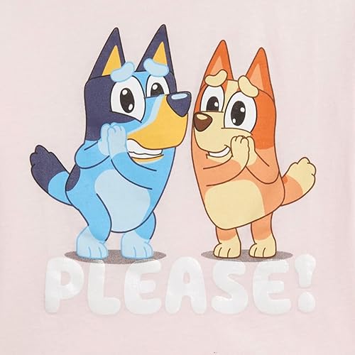 Miniatura 5 de Bluey Paquete de 3 camisetas de manga corta para niñas para verano, paquete de 3 camisetas de algodón para niñas