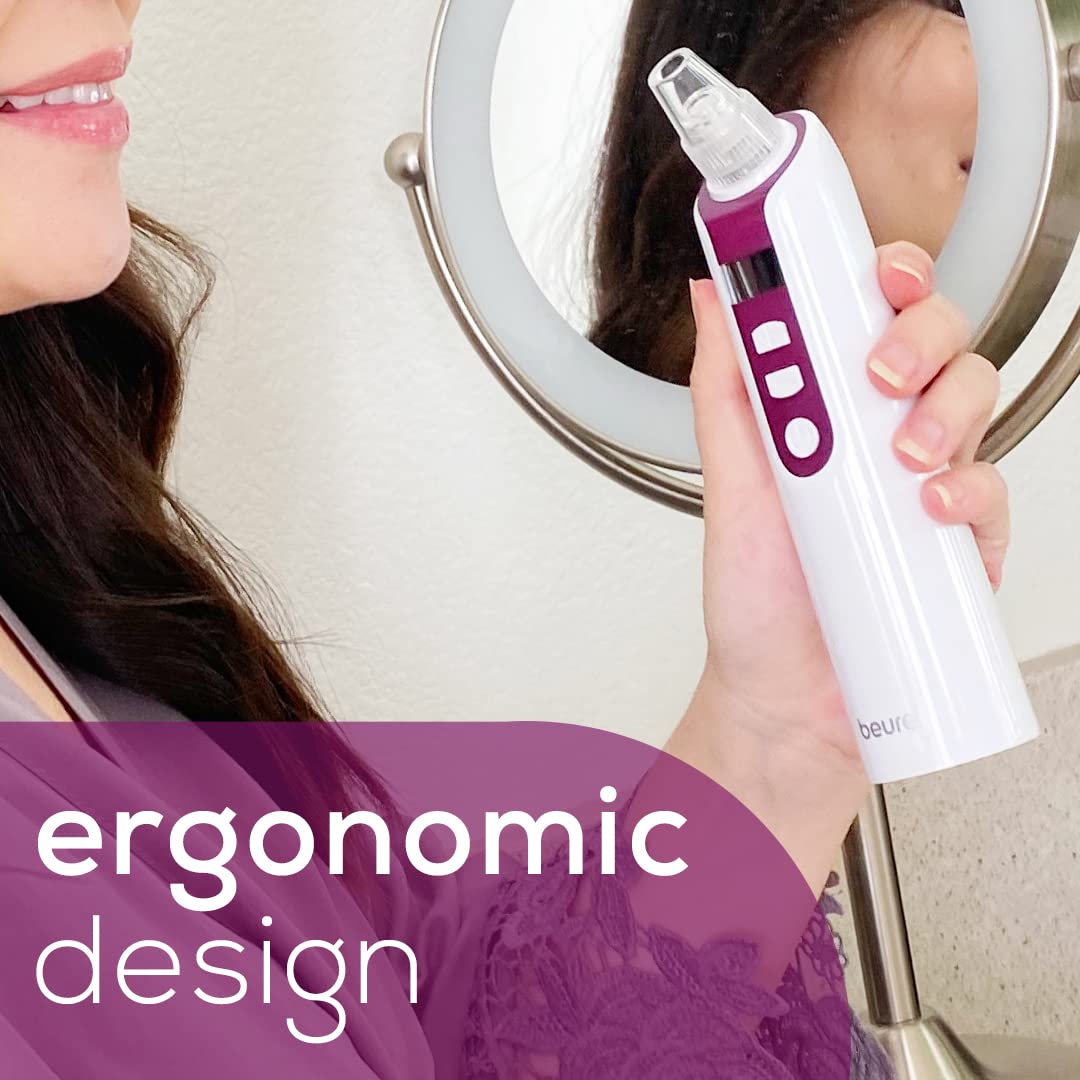Beurer, FC41 Deep Pore Cleanser, Rimozione dei punti neri e cura del viso, Bianco