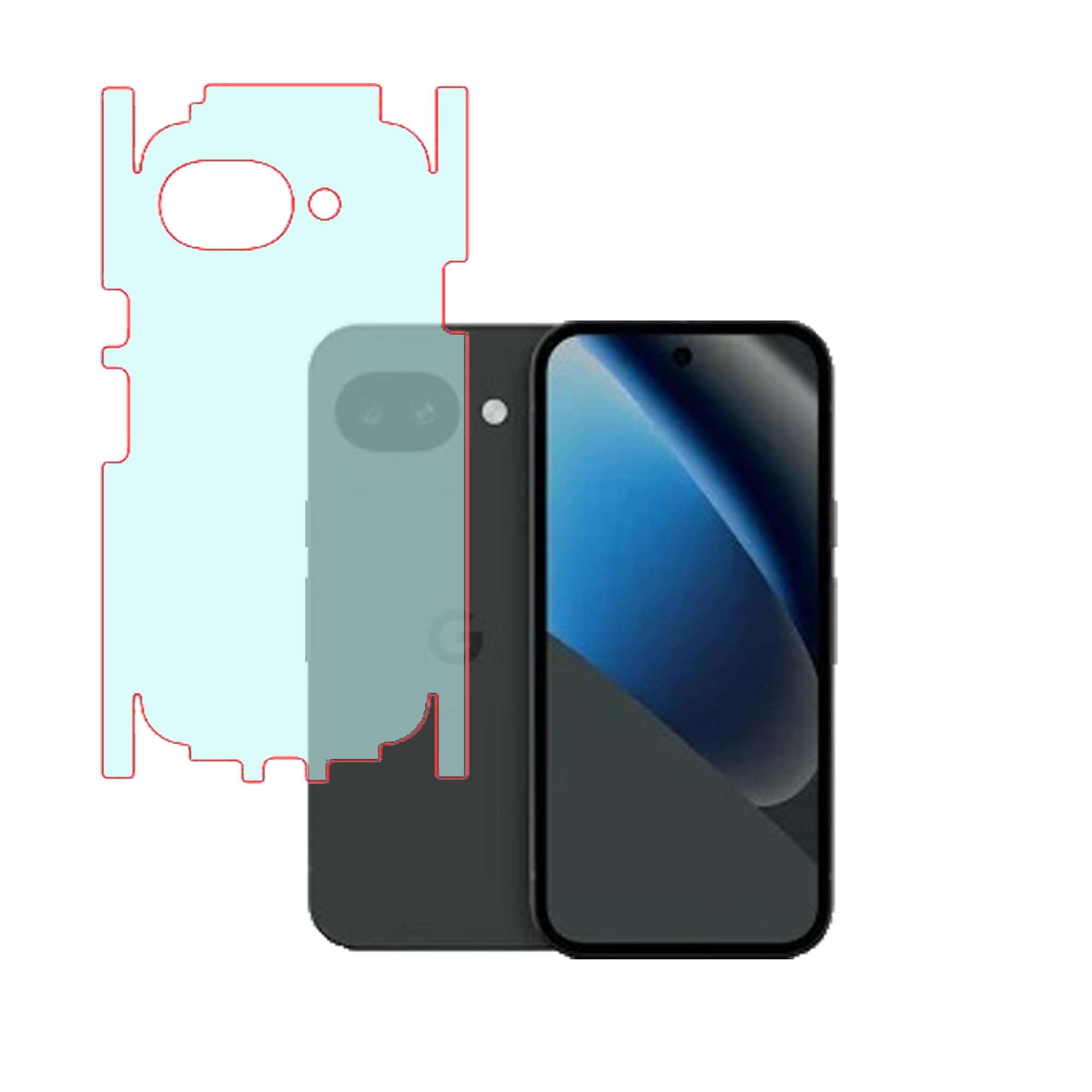 Matt Unbreakable Scratch Gaurd Hydrogel Membrane for Google Pixel 10a With Edge to Edge Coverage and Easy Installation (Back Matte With Sides)-image-20