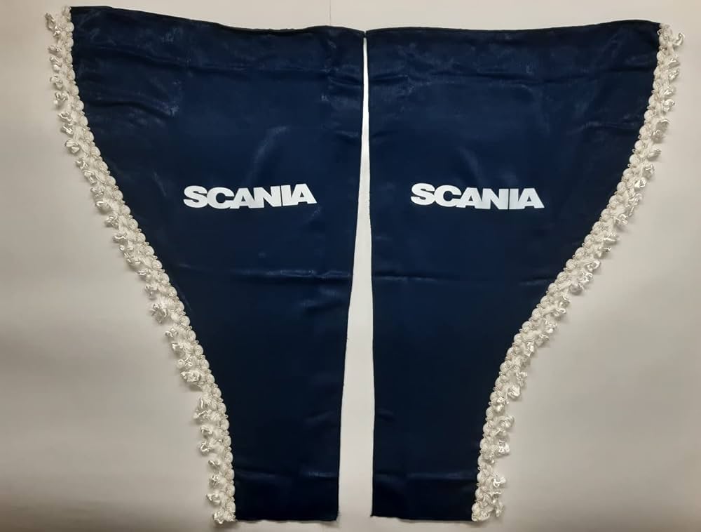 SET OF 3 Beige Curtains Plush Velvet With White Tassels For R/S/P/G Series Truck U00a335.89 - UK