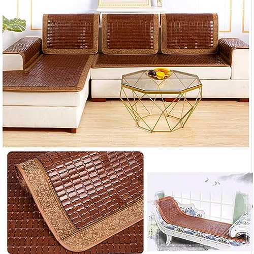Estera refrescante de bambú Mahjong de 60x210cm para cama y sofá 7