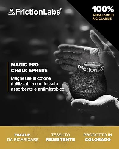 Miniatura 9 de FrictionLabs - Bola de tiza mágica de 22 onzas tiza premium para escalada en roca levantamiento de pesas gimnasia bolos crossfit tiza de gimnasio