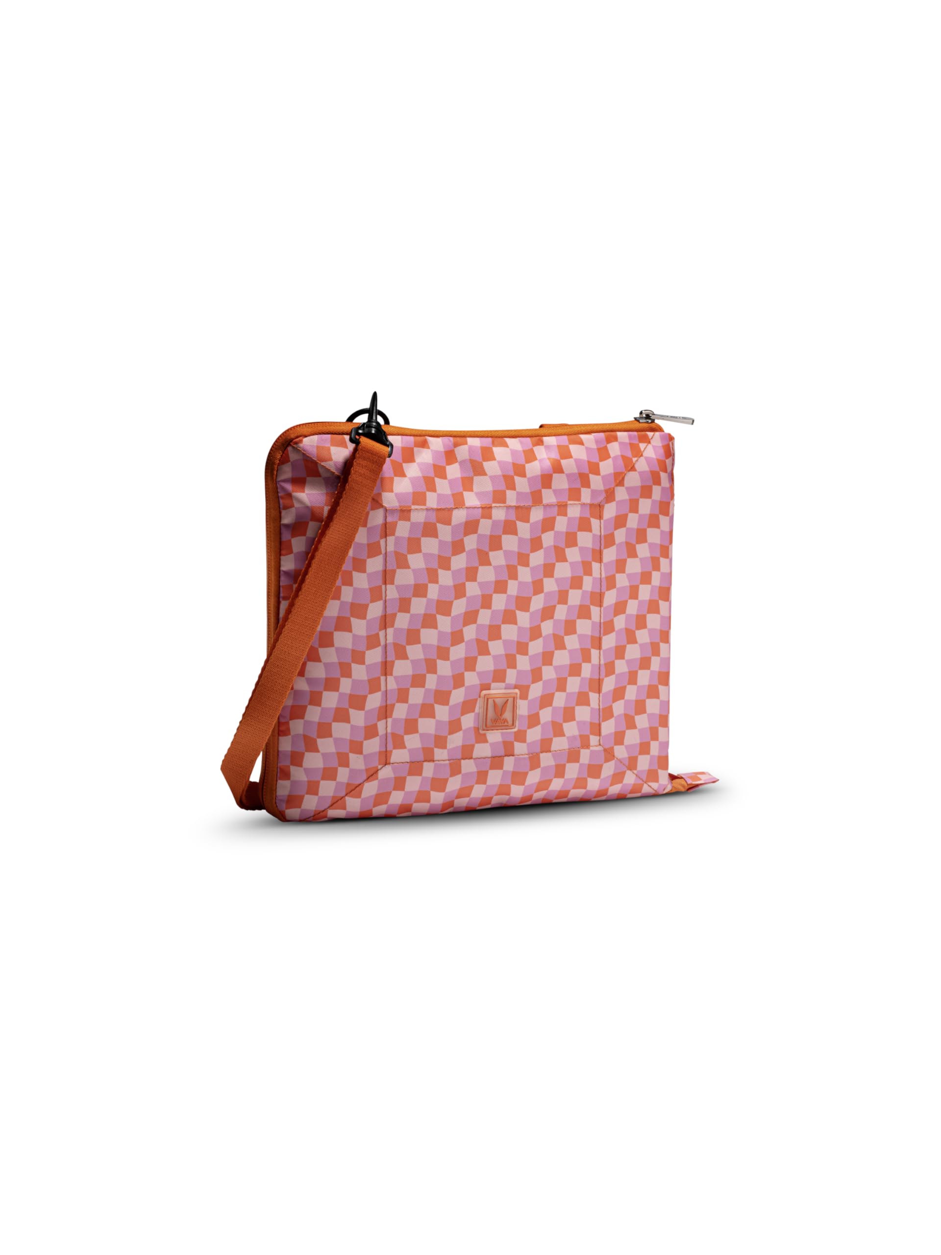 VAYA BAGMAT Mini 2-in-1 Multipurpose Lunch Bag and Table Mat, Insulated Lunch Bags for Office Women for Tiffin Box with Adjustable Sling,Cutlery Space, Retro Orange (B0CM69673Q) Amazon Price History, Amazon Price Tracker