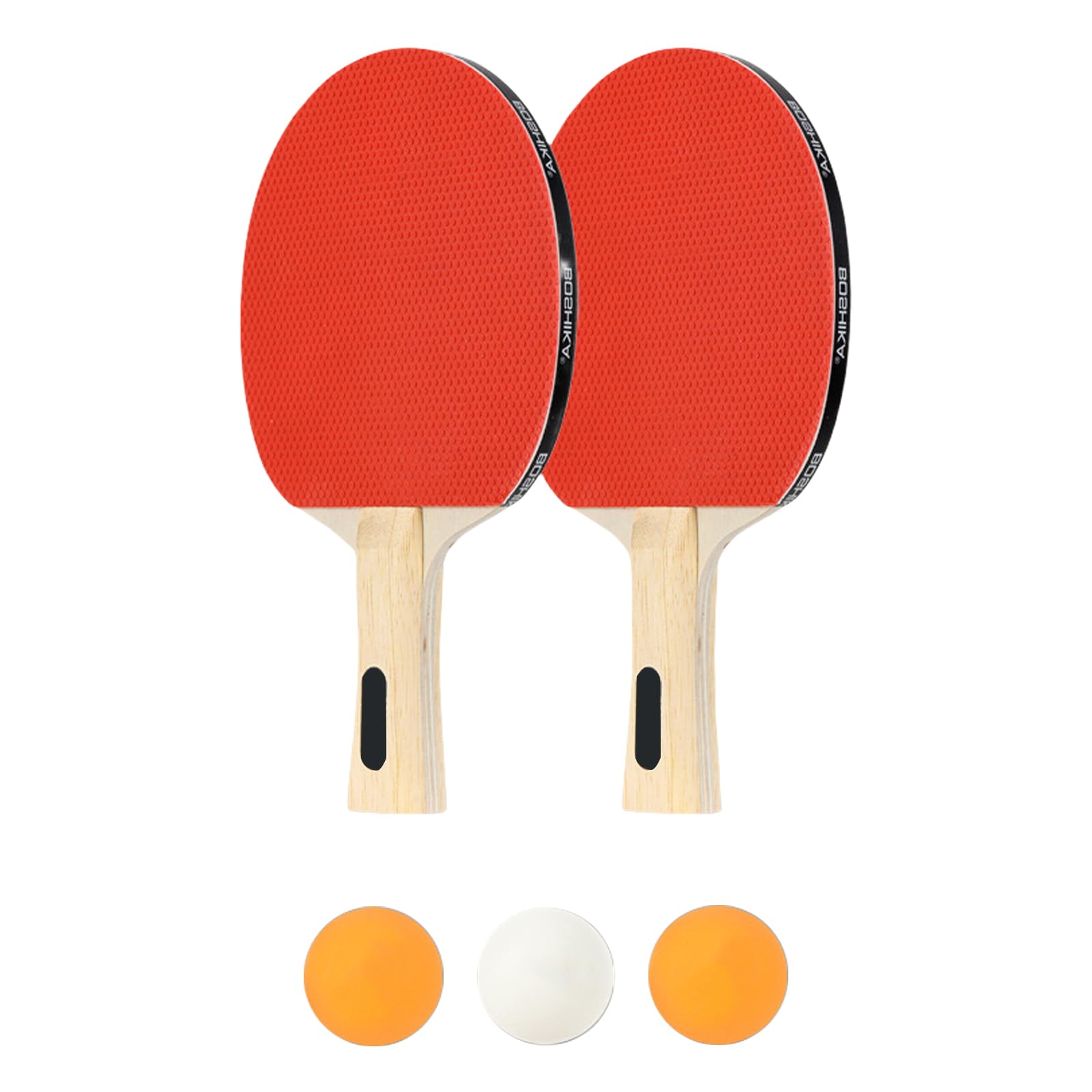 oringnat Highly Bounce Table Tennis Rackets Comfortable Grip Table Tennis Bats with 3 Balls PingPong Rackets for Beginner