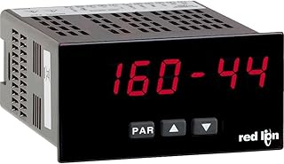 Red Lion PAXLPT PAX Lite Process Time Panel Meter, 6 Digit LED Display, 115/230 VAC Input Voltage, 50/60 Hz