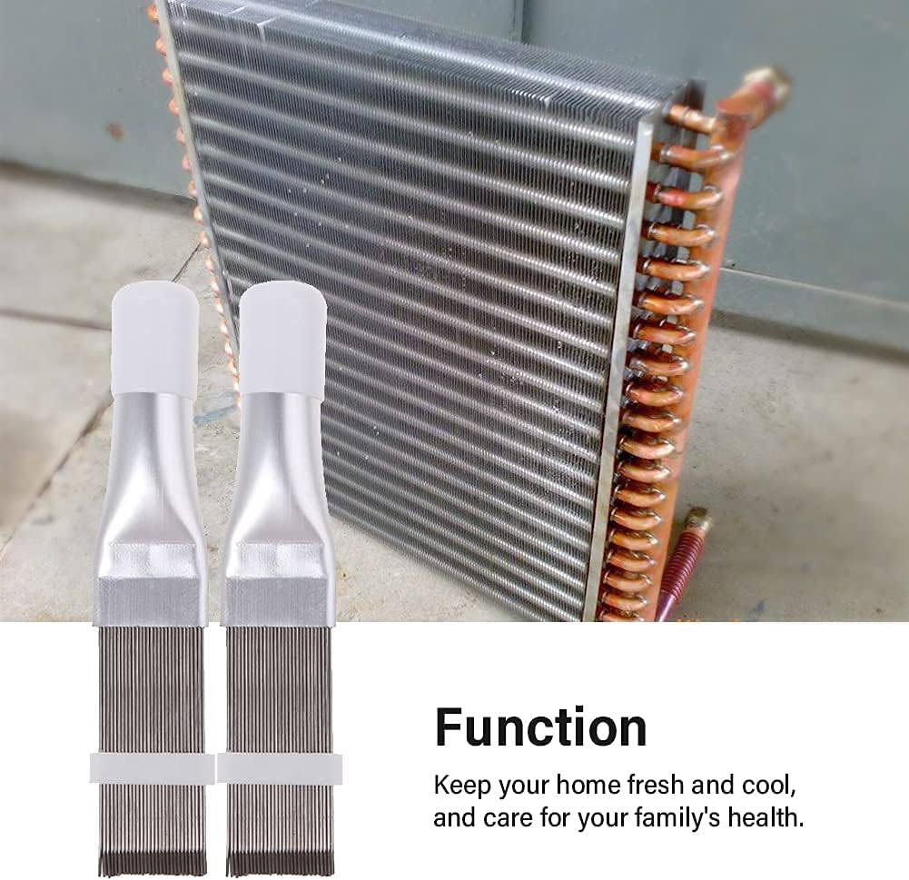 2 PCS Air Conditioner Fin Comb, Condenser Comb, Stainless Steel Air