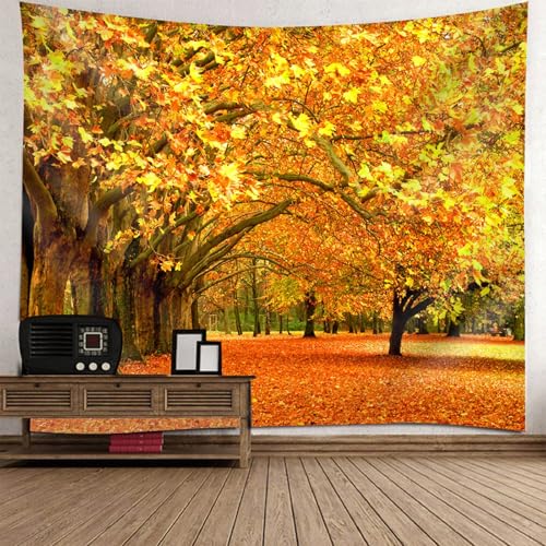 Tenture Murale Automne pour Habiller un Grand Mur Vide de Salon