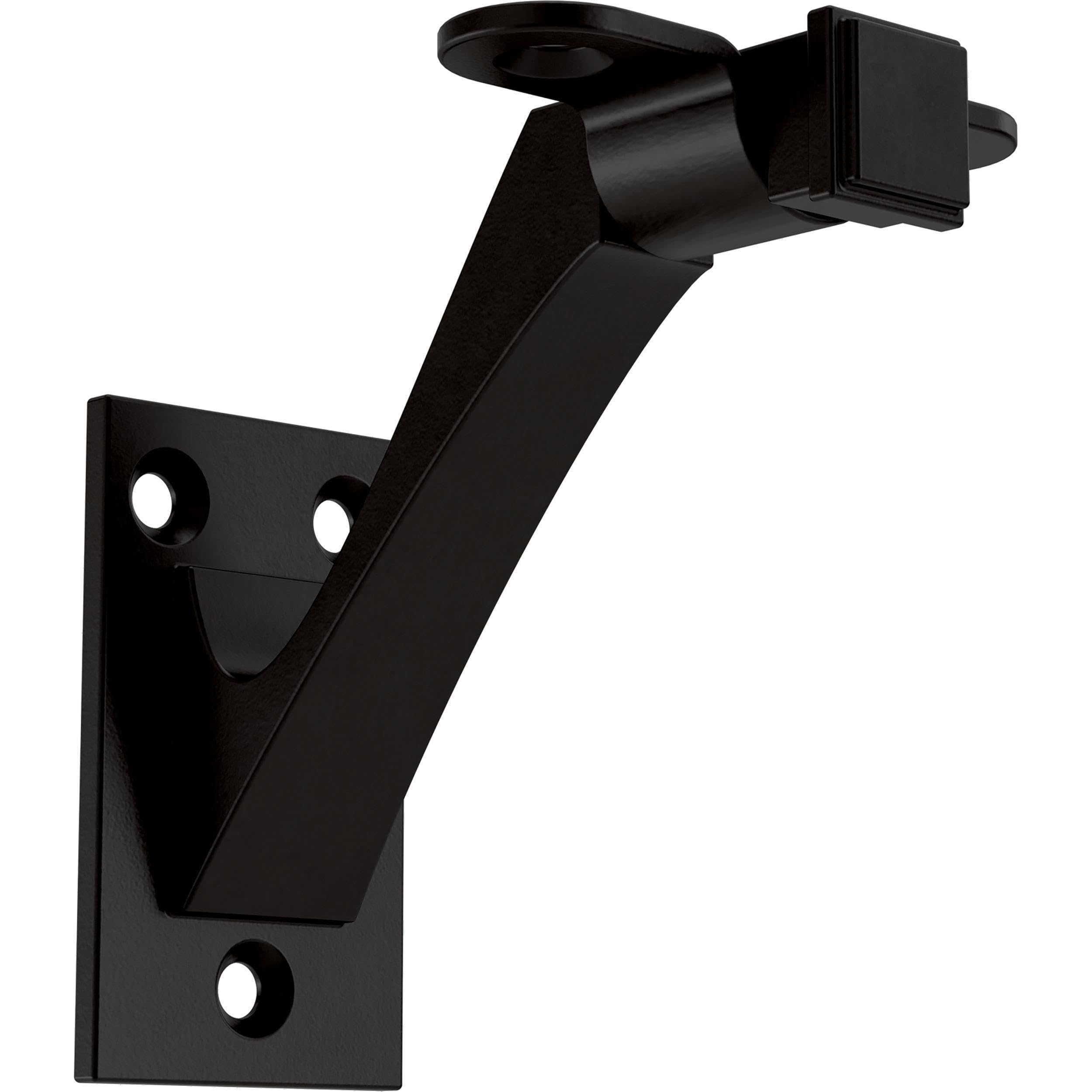Franklin Brass Classic Edge 3 in. (76 mm) Handrail Bracket in Matte Black (4-Pack), B47253D-FB-C