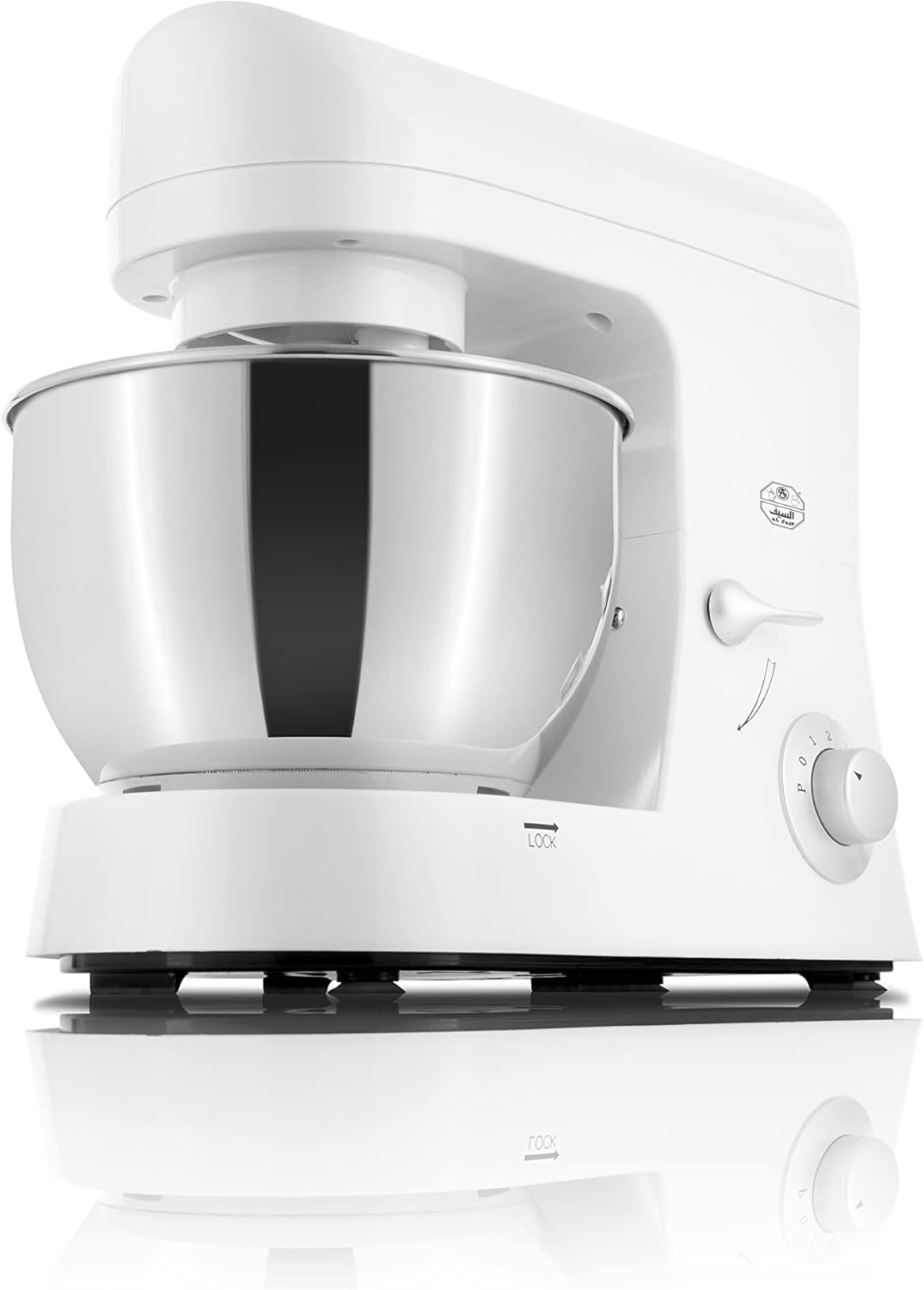 ALSAIF 5.2L 1000W Electric Stand Mixer Professional 6 Speeds Control with Pulse,S/S Bowl, 3