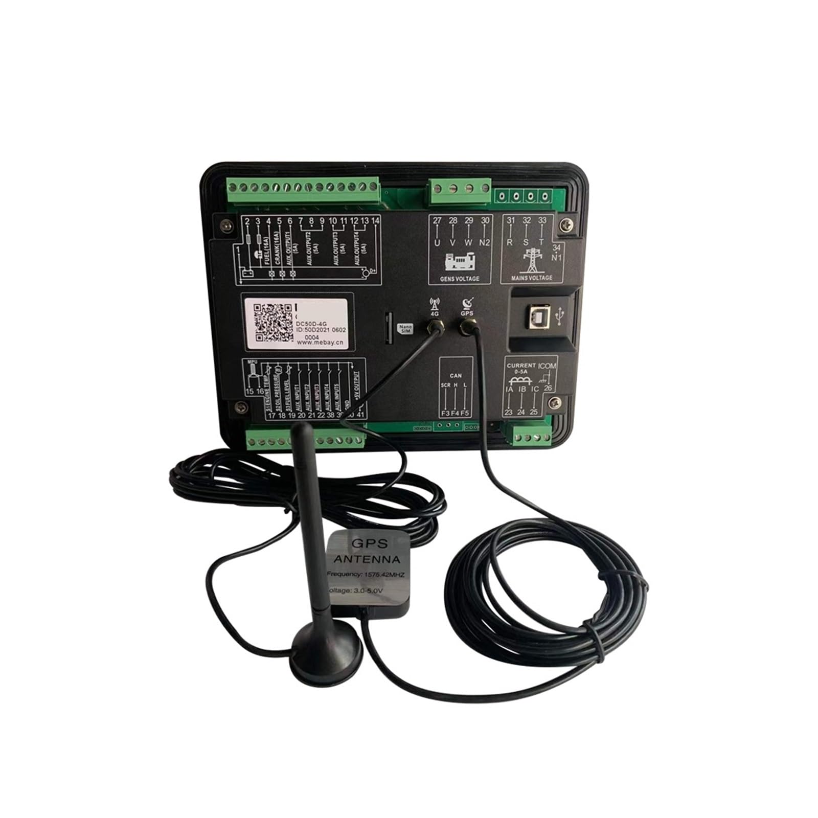 Controlador de generador DC50D Módulo de Control del Conjunto del Motor Panel Modificado Panel de Control Inteligente de Alta Potencia 12 V