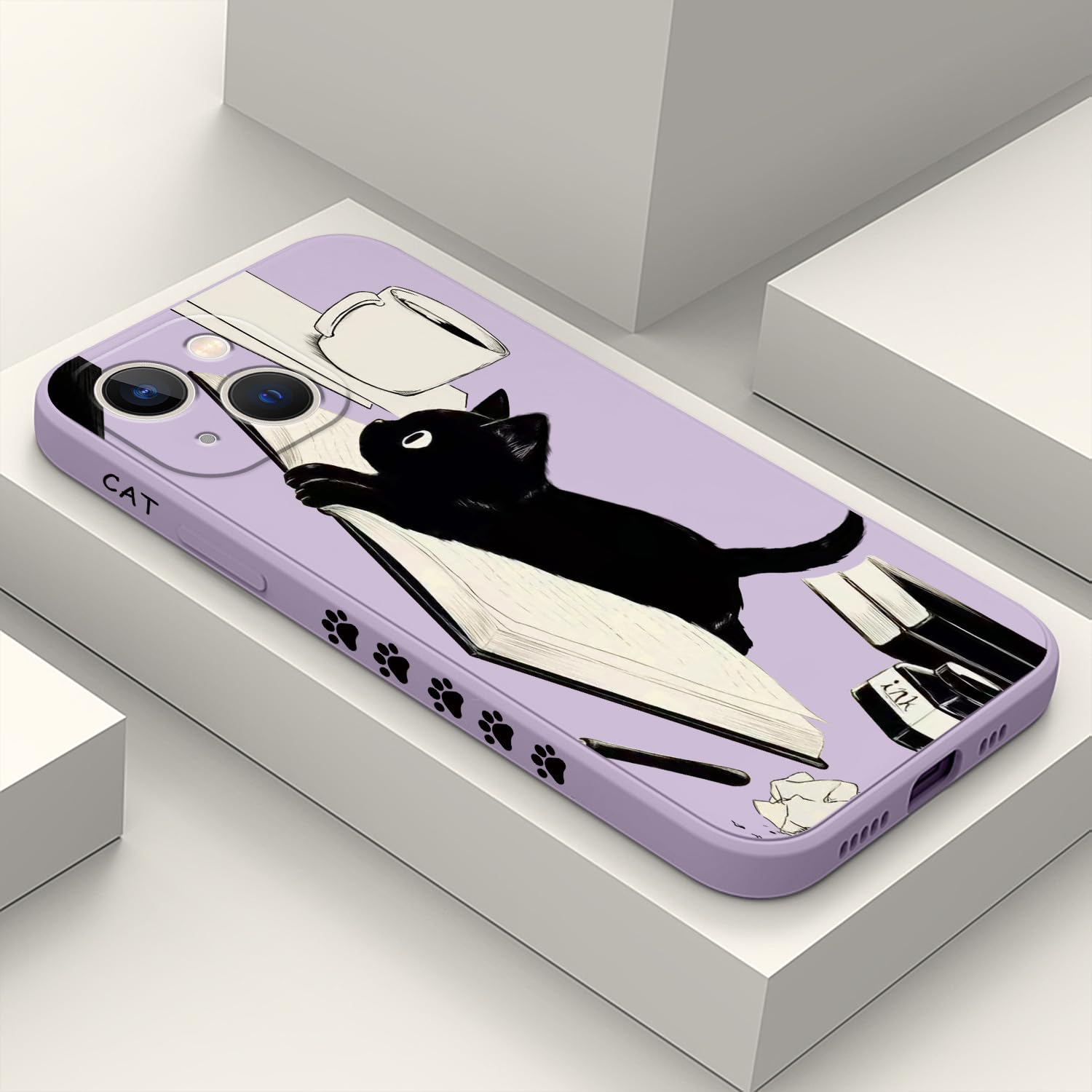 Coque iPhone 13 Mini résout les risques de chute avec élégance violette - 8