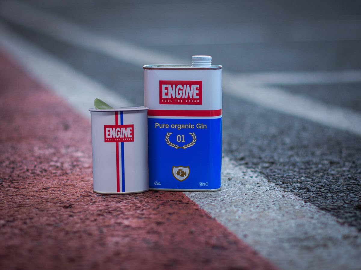 Engine Italian Organic Gin | 100% Ecológica | 700 ml | 42% Vol.