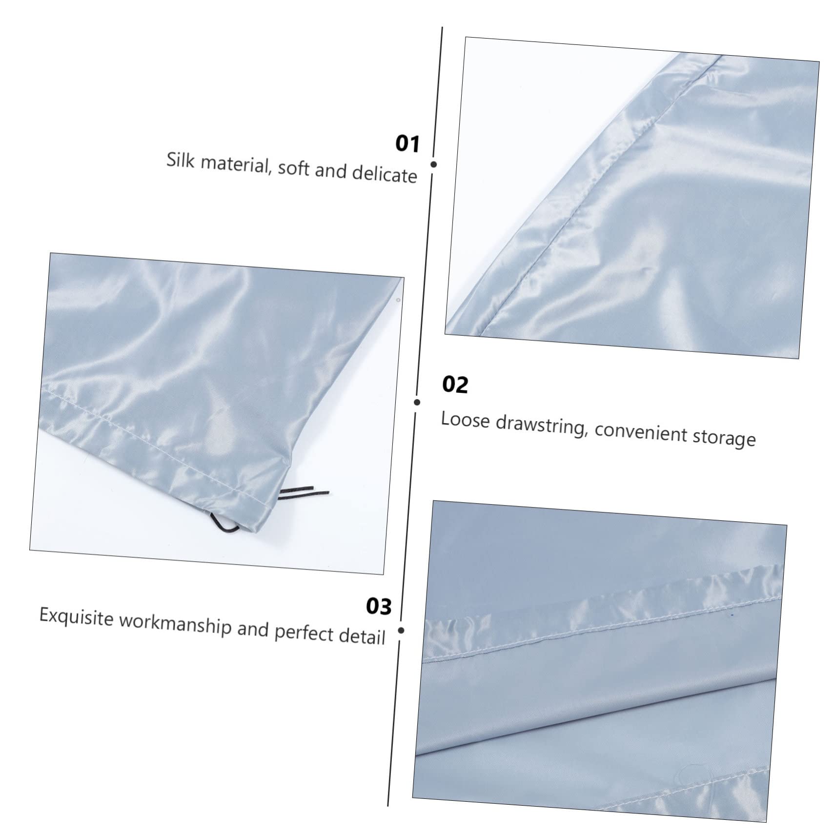 Yardwe 1Pc Durable Silk Violin Cover Decorative Protector for Violins Elegant Design Dust for Home Performance Use