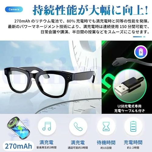 ノーブランド品 スマートグラス カメラ付き M01 の商品画像 4