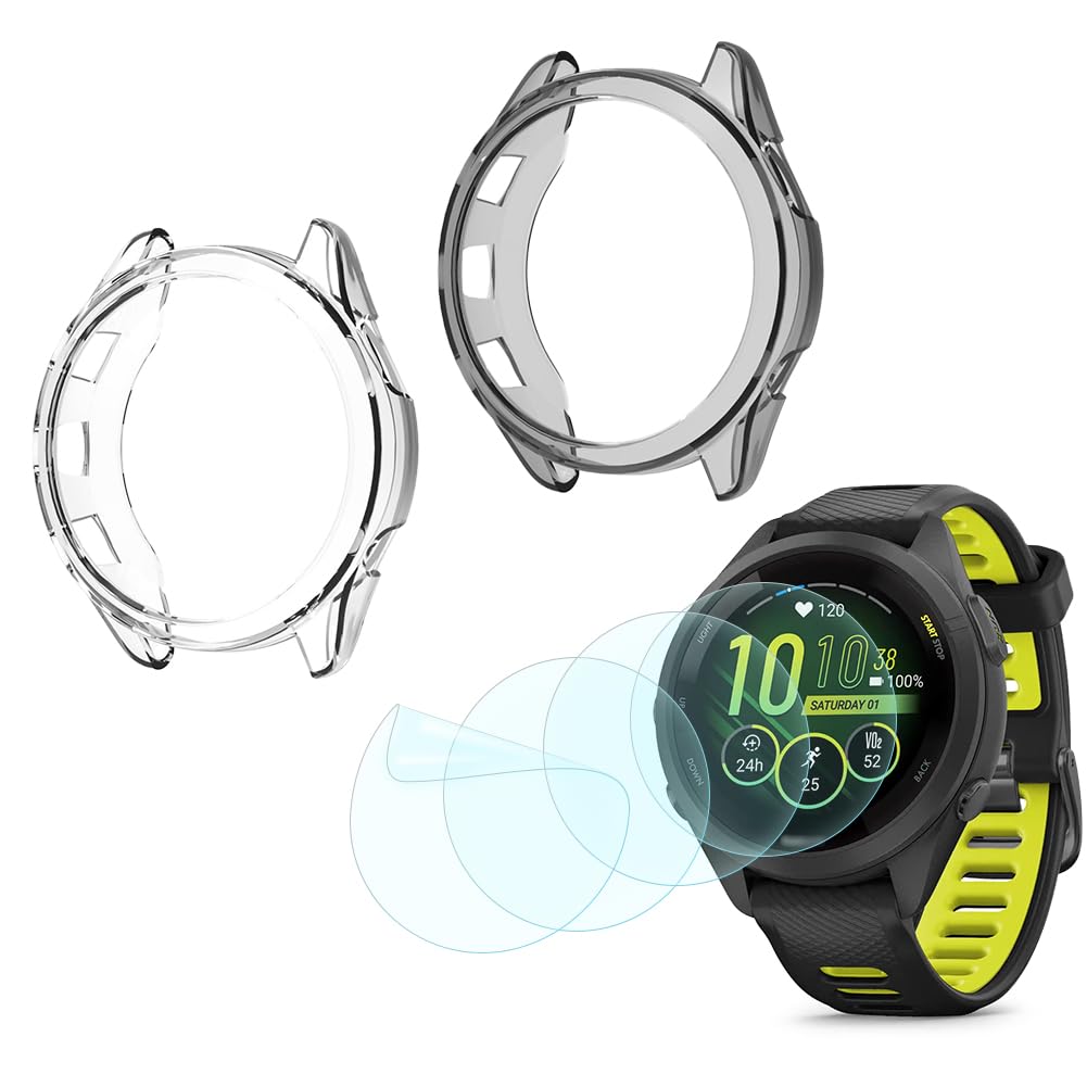 Protection d'écran Garmin Forerunner 265S coque sport noir transparent - 8