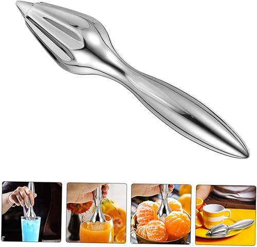 Miniatura 6 de ARTIBETTER 2Pcs Stainless Steel Manual Citrus Reamer Fruit Juicer with Ergonomic Design for Lemon Kiwi Orange Hand Press Juicer for Home Kitchen Bar