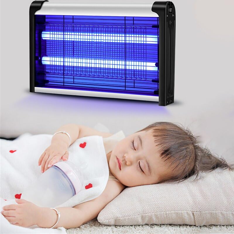 Image of Electric Mosquito Killer, Fly Insect Killer Machine, Insect Bug Zapper,Fly Catcher and Trap Killer LED Lamp for Restaurants,Home, Kitchen, Kids Bedroom, Indoor, Outdoor Office. (Black)