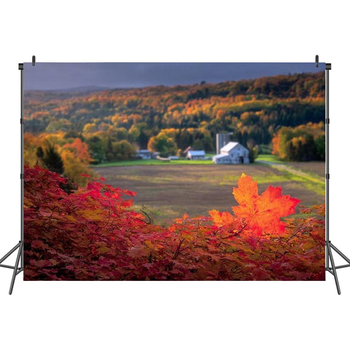 7x5FT Vermont Photography Backdrop Background Cloth Portrait Photo Booth Studio Prop Banner Photographers Home Office Decor Supplies