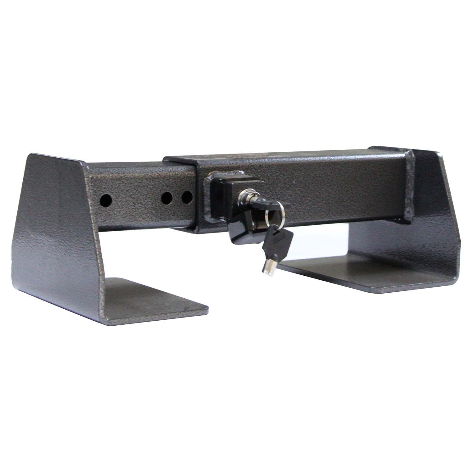Cerradura de carga resistente, cerradura de acero endurecido de alta seguridad para barras de puerta verticales, resistente a la intemperie, se adapta a rango de paso de 9-1/4 a 15-7/8 pulgadas para