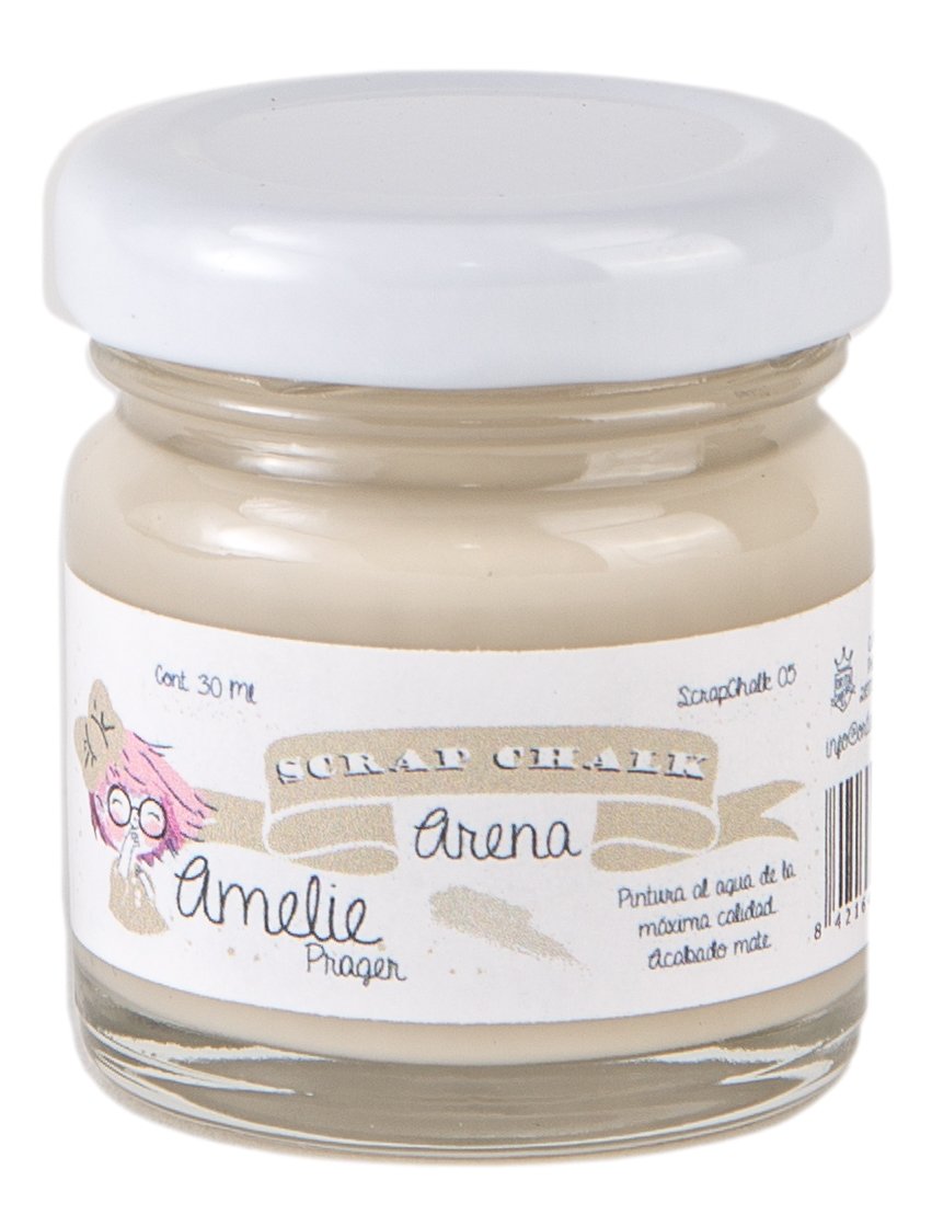 Amelie Prager Kit3001 - Pack de 12 botes de colores básicos para pintura a la tiza