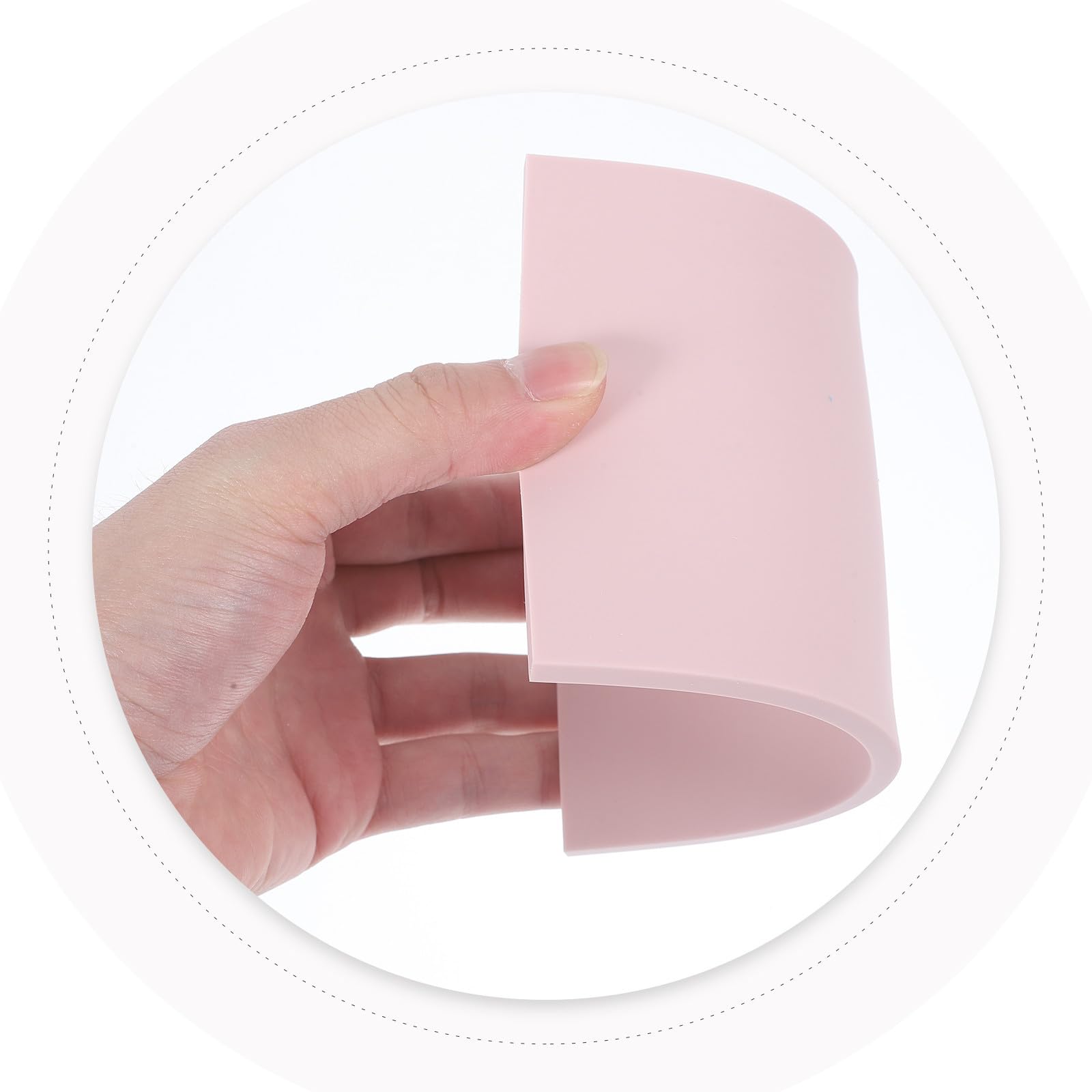 10 Piezas Bloque de Goma para Sellos Diy, Rosa Tpr