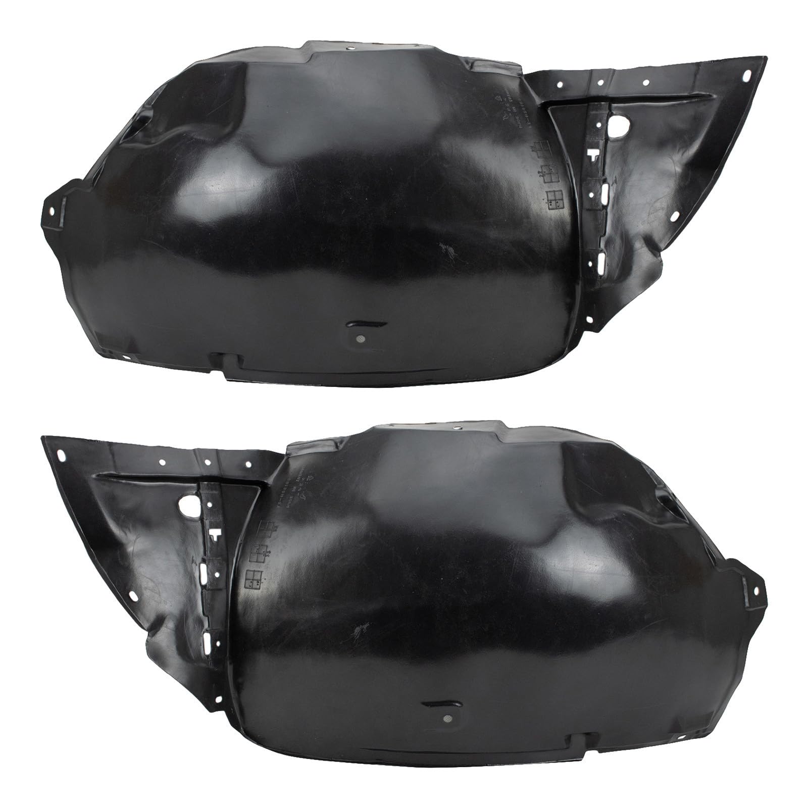 TRQ Front Inner Fender Liner Set | For 2008-2010 Infiniti G37 IN1248114 IN1249114