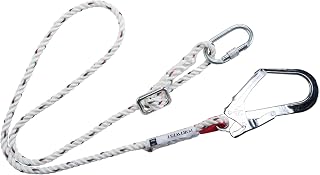 Portwest Adjustable Restraint Lanyard , Size: One Size, Colour: White, FP22WHR
