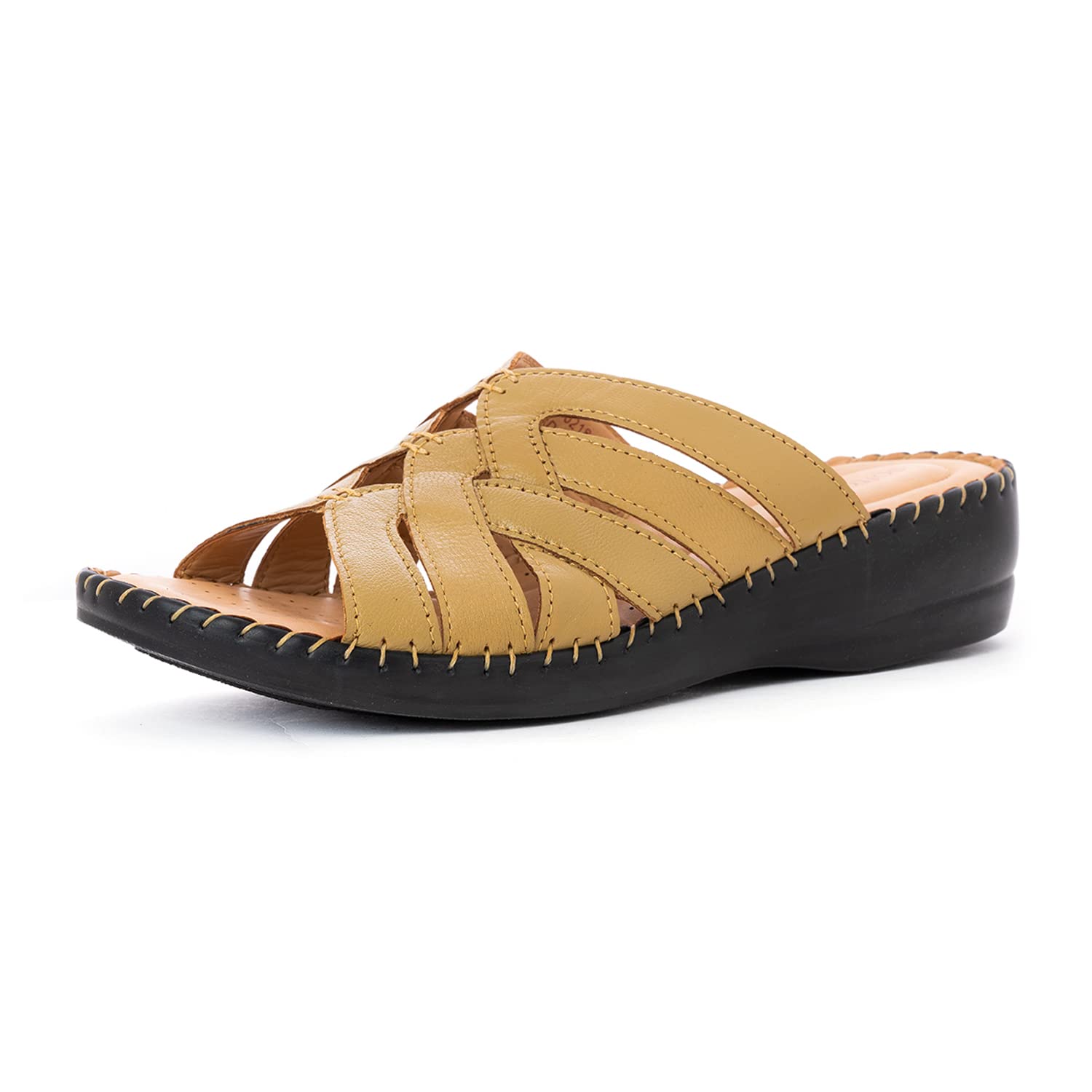 Khadims Softouch Beige Leather Mule Heels for Women (Size - 7) (B0B59GPW4G) Amazon Price History, Amazon Price Tracker