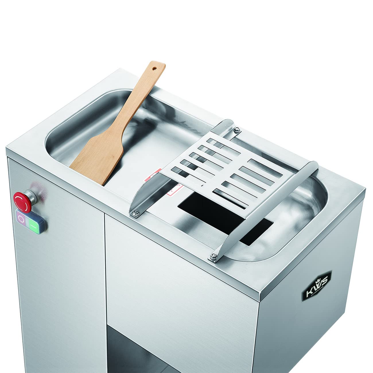 KWS SP-68 Commercial 1950W Meat Slicer 794 lbs/hr Floor Model Stainless Steel Fresh Meat Slicer Electric Meat Cutting Machine for Restaurant/Deli/Butcher Shop (5mm)