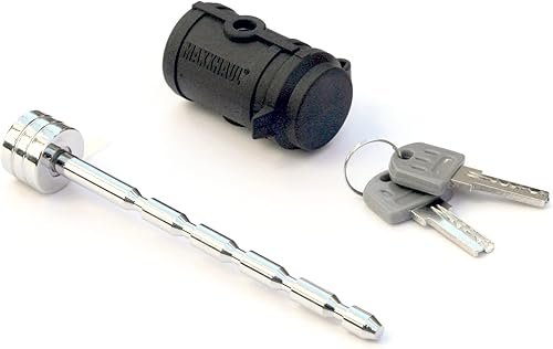 Miniatura 2 de MaxxHaul Bloqueo de acoplador de lengüeta de remolque, pasador de lengüeta de remolque ajustable, diámetro de 14 pulgadas, se adapta a acoplador