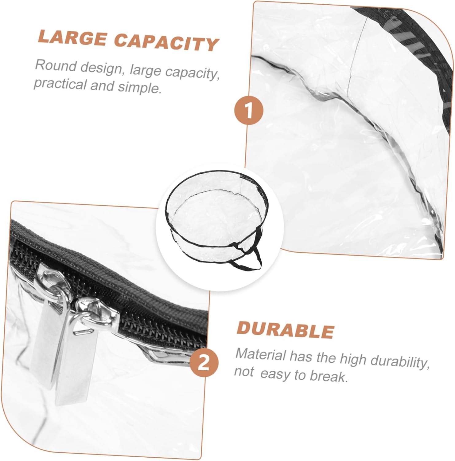 Unomor 2Pcs Transparent Wreath Storage Bag Holder for Holiday Decor for Packing and Organizing Wreaths