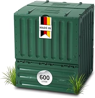 GARANTIA ECO-King Komposter 600 Liter grün - Komposter Garten, Schnellkomposter, Kompost, Biomülleimer, Abfall & Recycling, Biomüll Behälter, Biomüll, Komposteimer, Schnellkomposter Garten
