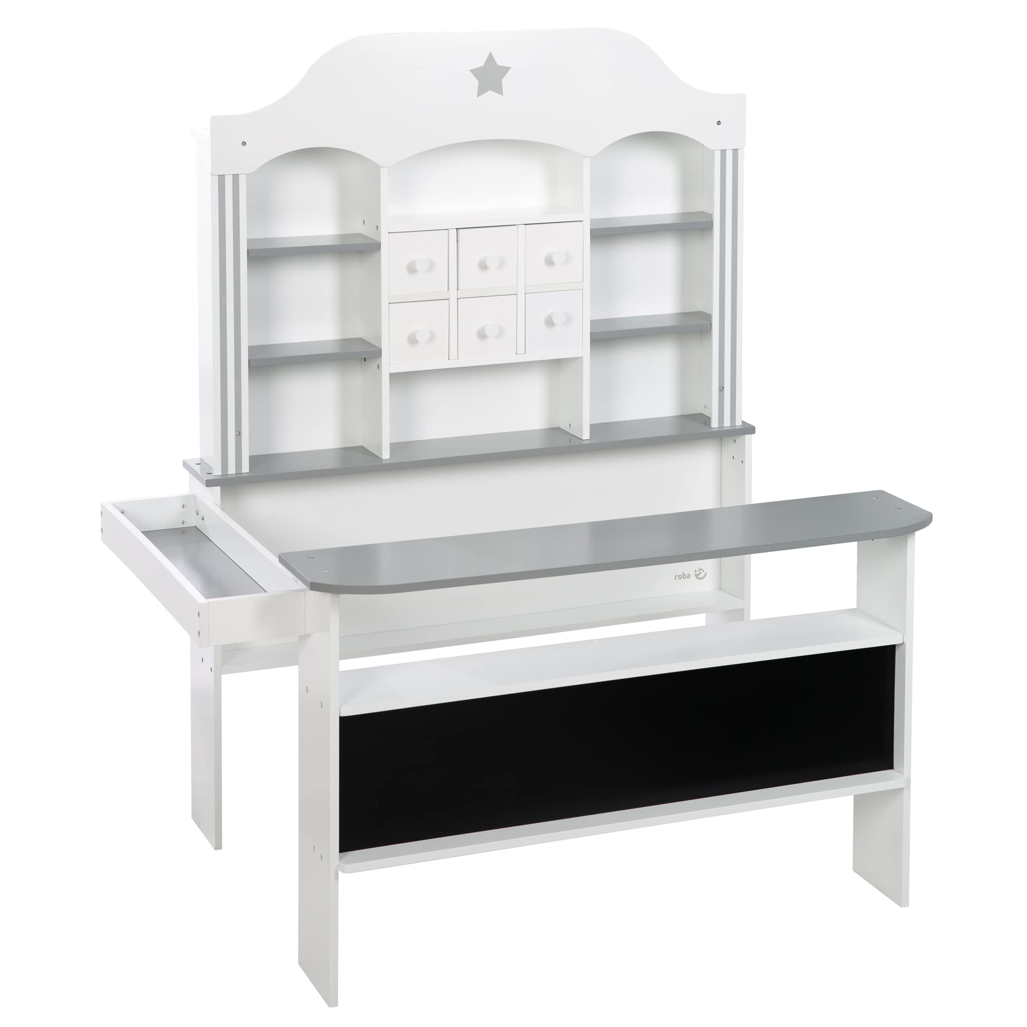 roba Play Candyshop With Drawers and Side Counter - incl. Accessories (White)