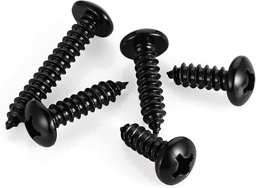 Miniatura 8 de Tornillo autorroscante Phillips #10 x 2 pulgadas, tornillos de chapa metálica de cabeza plana, tornillos de madera, óxido negro, acero inoxidable