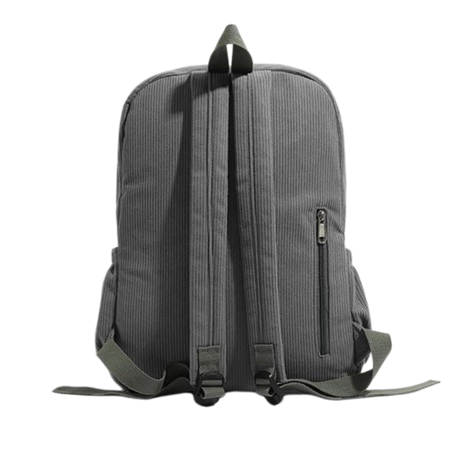 Zaino in Corduro Casual, Grande Borsa di Stoccaggio Leggera con Design alla Moda per Abiti Quotidiani E Viaggi-Green