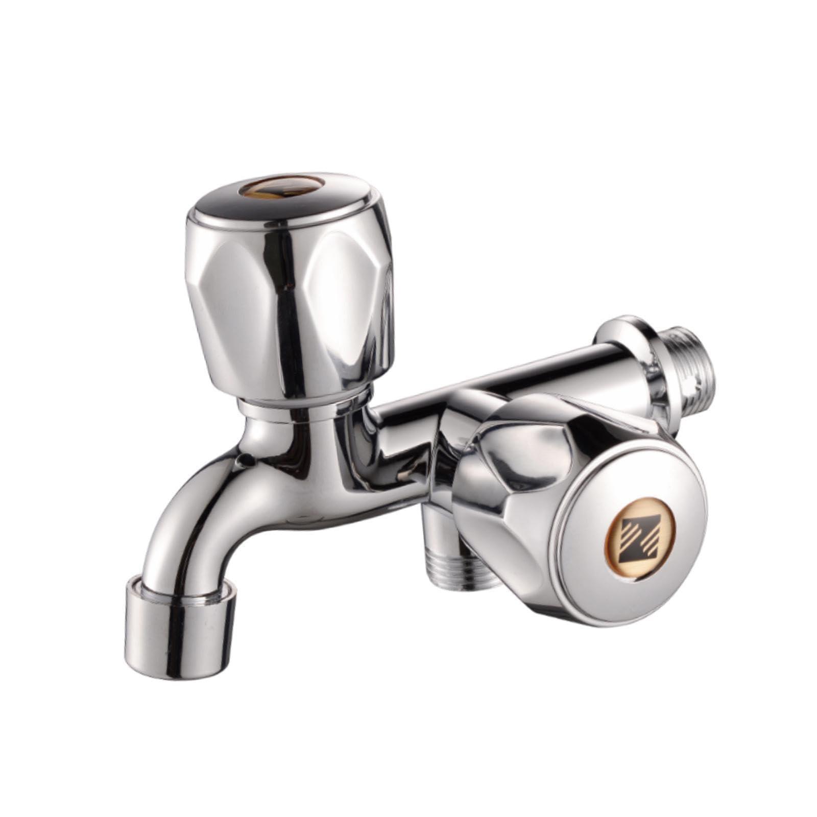 ALCXAZS Water Faucet Wall Mounted Faucet G1/2 Features Dual Valves Garden Tap and Laundry Applications 20 Mm Ma Balcony Mop Sink Taps Garden Tap Single Cold