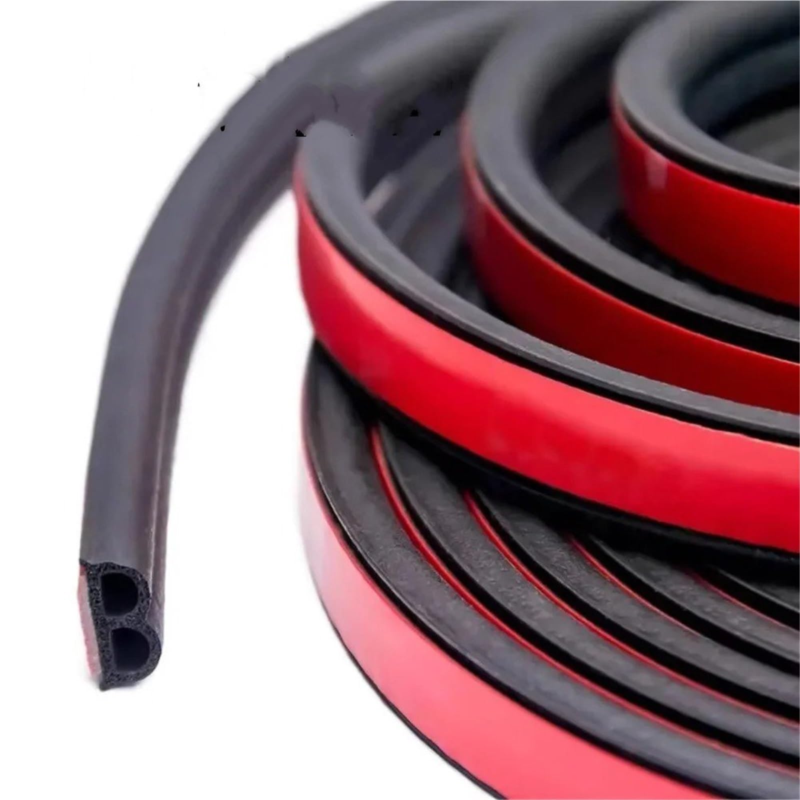 Frvvpl 5 Meters Car Door Seal Strip Rubber Car Door Soundproof Anti-Dust Seal Strip Universal Noise Insulation Truck Rubber Waterproof Seals(5 Meters)