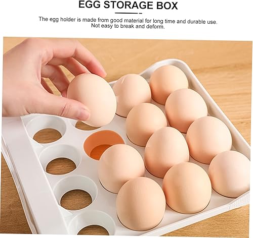 Miniatura 4 de Caja de almacenamiento para huevos estilo cajón de huevos 32 compartimentos reutilizable almacenamiento de cocina