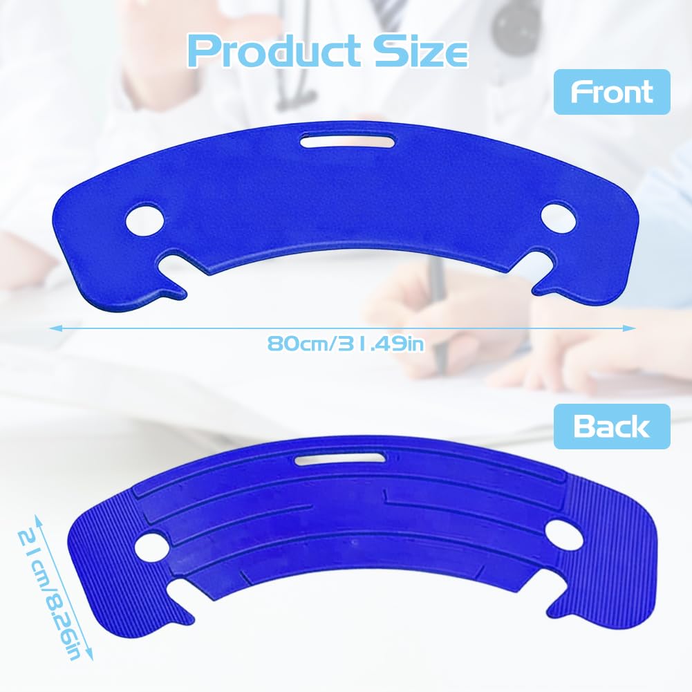 Tabla antideslizante para usuarios de sillas de ruedas, elevador de pacientes, tabla de transferencia, transferencia de pacientes o Handica desde la silla de ruedas a la cama, al inodoro (azul)