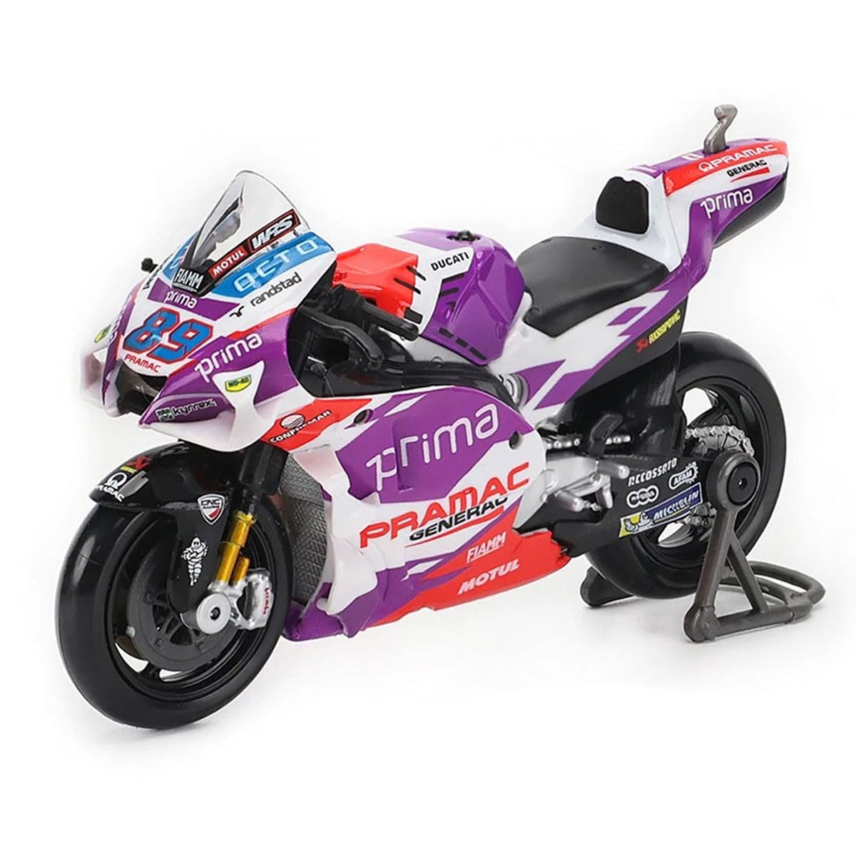 Amazon.com: Xiangtat 1/18 Racing Motorcycle for Ducati Pramac #89